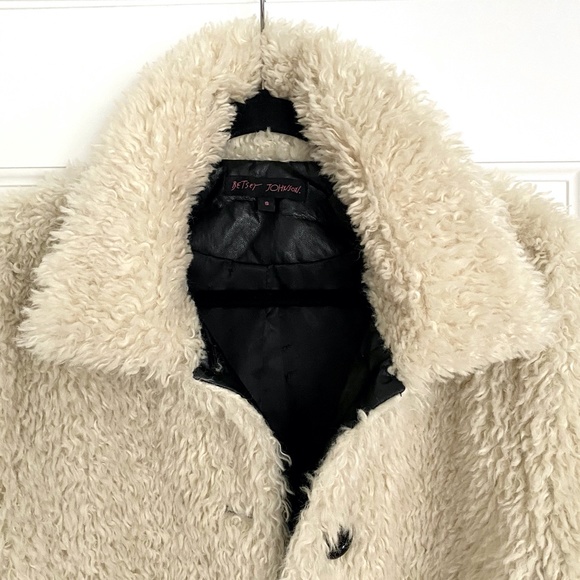 Betsey Johnson Teddy Bear Faux Fur Jacket - S - Picture 3 of 7